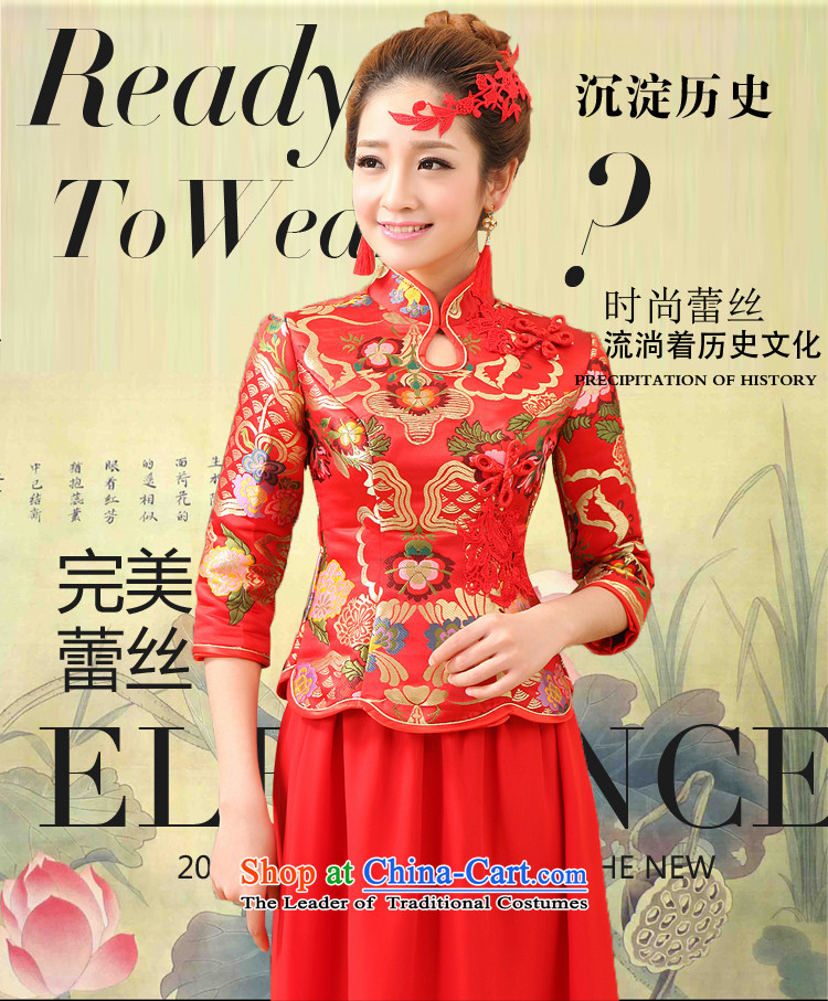 No new 2015 bride embroidered red bride wedding dress improved Stylish retro long qipao bows services tailor-made red does not allow for pictures, prices, brand platters! The elections are supplied in the national character of distribution, so action, buy now enjoy more preferential! As soon as possible.