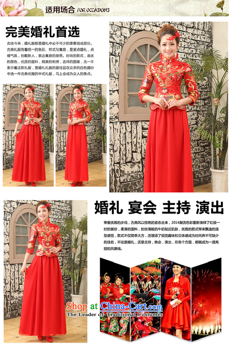No new 2015 bride embroidered red bride wedding dress improved Stylish retro long qipao bows services tailor-made red does not allow for pictures, prices, brand platters! The elections are supplied in the national character of distribution, so action, buy now enjoy more preferential! As soon as possible.