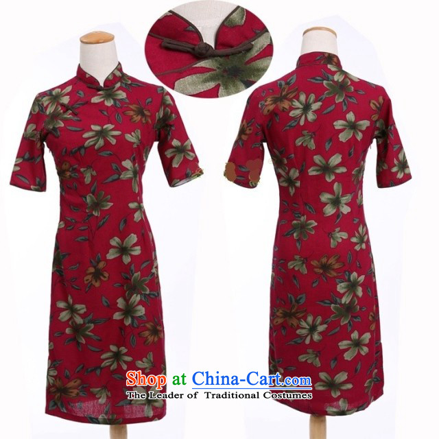 In Wisconsin, 2015 Jie spring and summer China wind-cotton linen collar Buckwheat Flowers in the cuff is manually long cheongsam dress dresses VP851 buckwheat flowers Mock-neck XXL picture, prices, brand platters! The elections are supplied in the national character of distribution, so action, buy now enjoy more preferential! As soon as possible.