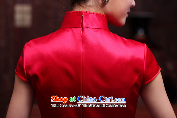 Love of birds Yuanyang Note 2015 Spring New short, manually push the embroidered heavyweight Silk Cheongsam QD442 chinese red L picture, prices, brand platters! The elections are supplied in the national character of distribution, so action, buy now enjoy more preferential! As soon as possible.