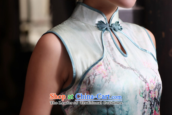 Love birds spring 2015, the spread of national new improved stylish sleeveless Silk Cheongsam QD438 Figure - 7 days pre-sale prices, pictures, L brand platters! The elections are supplied in the national character of distribution, so action, buy now enjoy more preferential! As soon as possible.