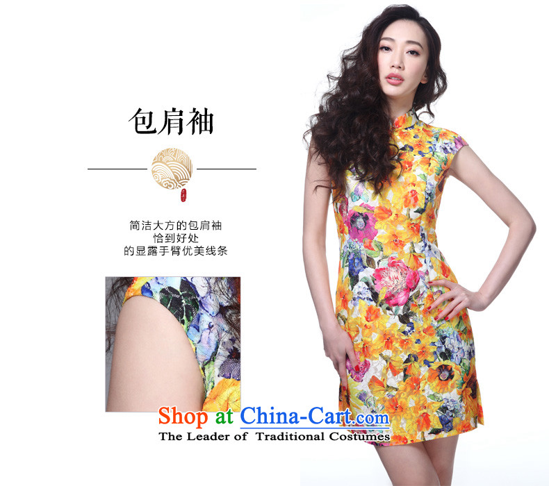 The cheongsam dress wood really 2015 new summer of Chinese contemporary lace short of qipao dresses summer 42,722 12 Dark Yellow M picture, prices, brand platters! The elections are supplied in the national character of distribution, so action, buy now enjoy more preferential! As soon as possible.