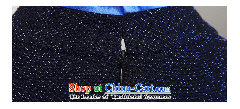 The Tang Dynasty outfits wood really 2015 Summer new women's elegant Chinese qipao gown knitted embroidered dress RECOMMENDATION FOR 10 M Deep Blue Photo, prices, brand platters! The elections are supplied in the national character of distribution, so action, buy now enjoy more preferential! As soon as possible.