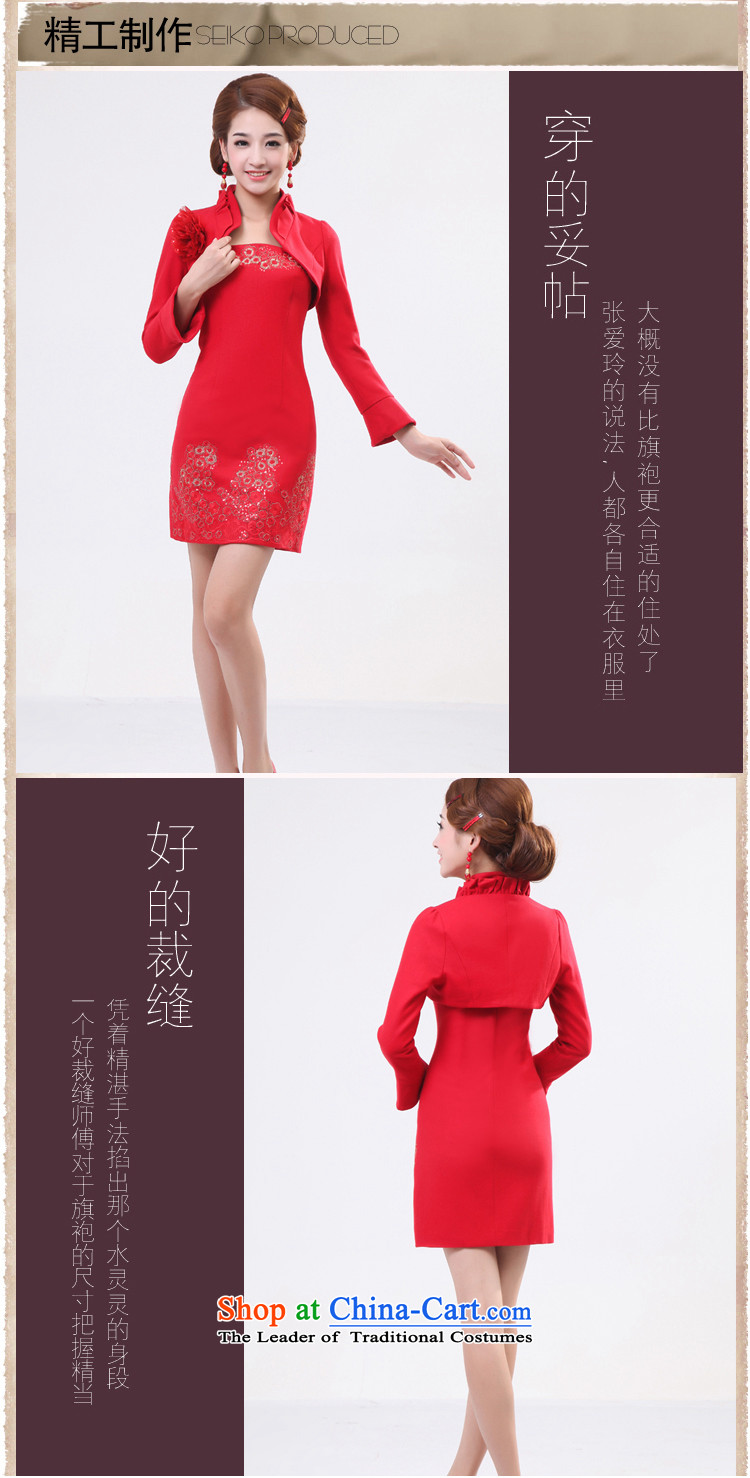 Morning qipao winter married love cheongsam long-sleeved sweater,Stylish retro rocketed to improved qipao qipao GP334701 bride 155/S red picture, prices, brand platters! The elections are supplied in the national character of distribution, so action, buy now enjoy more preferential! As soon as possible.