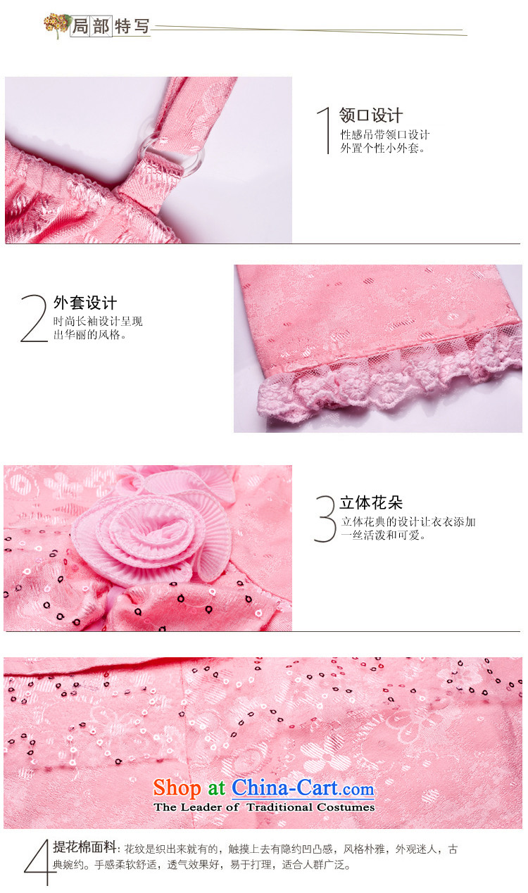 Morning land promotions in spring and autumn 2014 bride marriage improved cheongsam dress with a couplet bows Chinese long-sleeved GP03290 Pink Pink L picture, prices, brand platters! The elections are supplied in the national character of distribution, so action, buy now enjoy more preferential! As soon as possible.
