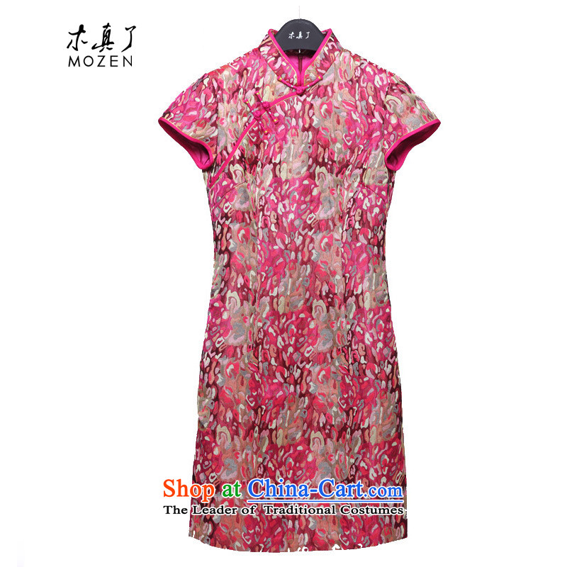 Wood of 2015 Chinese Tang Really replace half sleeve qipao stylish collar Sau San female dresses skirt package mail 11492 19 Pink , L, wooden really a , , , shopping on the Internet