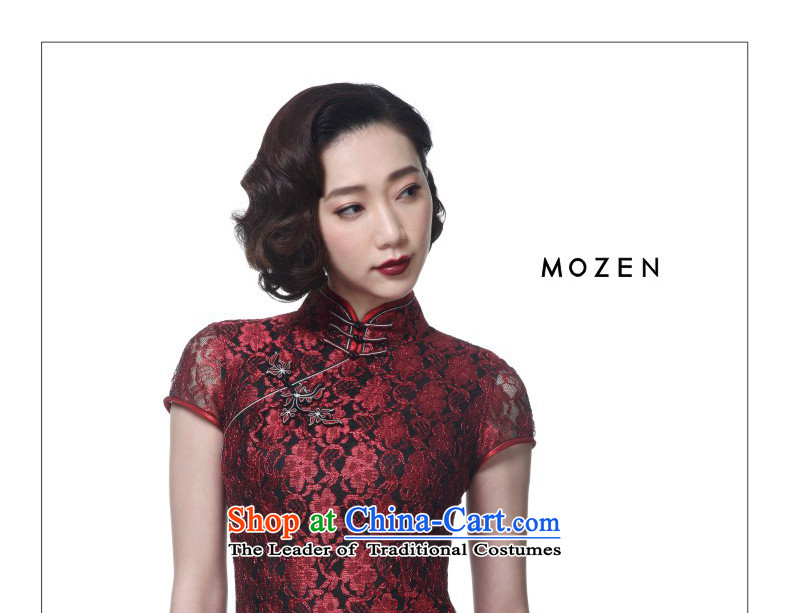 The new 2015 really wood of Chinese contemporary lace short of qipao gown Tang dynasty women dresses package mail 21815 04 dark red S picture, prices, brand platters! The elections are supplied in the national character of distribution, so action, buy now enjoy more preferential! As soon as possible.
