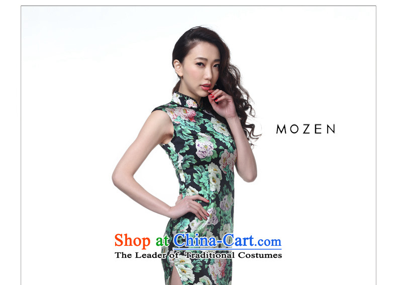 The MOZEN2015 wood really spring and summer new stylish Silk Cheongsam Dress Short of stamp Female 32372 email package 01 Black XL Photo, prices, brand platters! The elections are supplied in the national character of distribution, so action, buy now enjoy more preferential! As soon as possible.