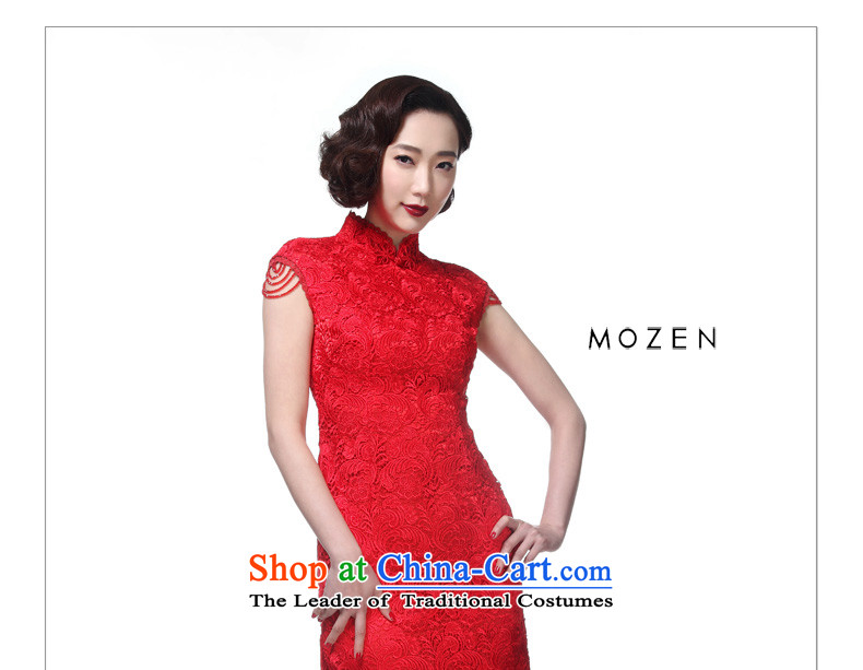 Wooden spring and summer of 2015 really new wedding dress lace bride short qipao 32440 04 deep red M picture, prices, brand platters! The elections are supplied in the national character of distribution, so action, buy now enjoy more preferential! As soon as possible.