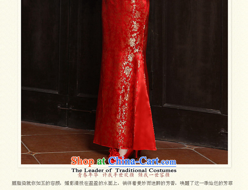 Tslyzm2015 new autumn and winter stylish marriages cheongsam long-kyung tea drink use Chinese cheongsam dress skirt crowsfoot cheongsam dress red L picture, prices, brand platters! The elections are supplied in the national character of distribution, so action, buy now enjoy more preferential! As soon as possible.