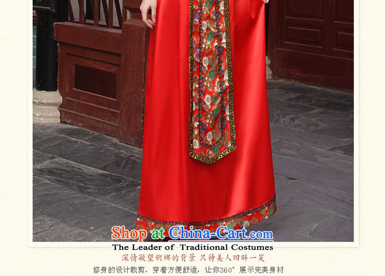 Tslyzm2015 new autumn and winter clothing to the dragon use Su-wo of ancient marriages Chinese wedding wedding dress classical red L picture, prices, brand platters! The elections are supplied in the national character of distribution, so action, buy now enjoy more preferential! As soon as possible.