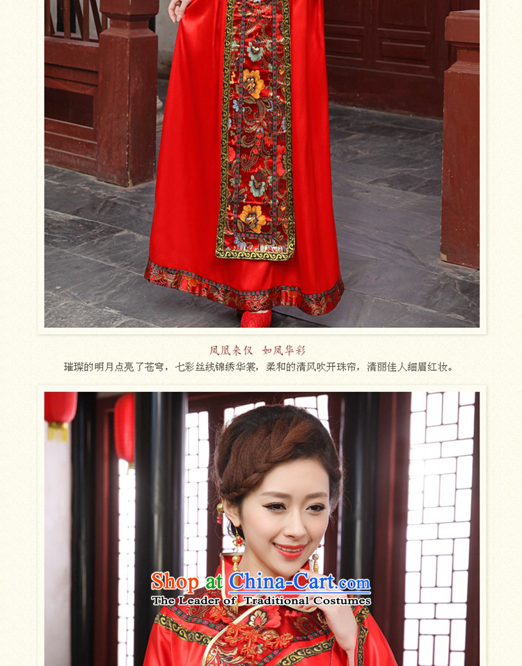 The bride wedding dress Sau Wo service-hi-soo groups serving kimono with Bong-sam Hui Dragon Chinese Dress costume use Tang dynasty married clothes with 2015 autumn and winter new red L picture, prices, brand platters! The elections are supplied in the national character of distribution, so action, buy now enjoy more preferential! As soon as possible.