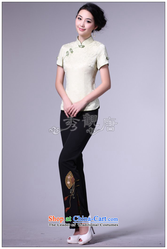 [Sau Kwun Tong] teapickers girl 2015 Classic Tang blouses/improvements to Tang dynasty Chinese president summer/two-color Army Green M pictures G162913, prices, brand platters! The elections are supplied in the national character of distribution, so action, buy now enjoy more preferential! As soon as possible.