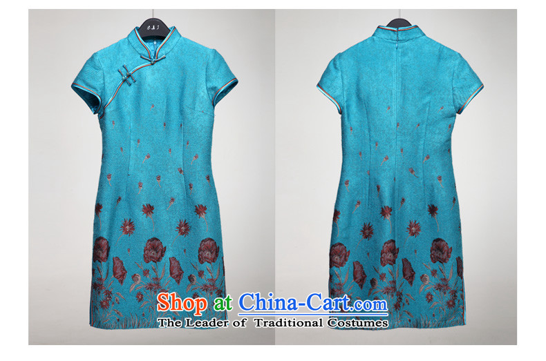 Wooden spring and summer of 2015 really new improved cheongsam dress Sau San dresses elegant Chinese female skirt 22040 11 light blue S picture, prices, brand platters! The elections are supplied in the national character of distribution, so action, buy now enjoy more preferential! As soon as possible.