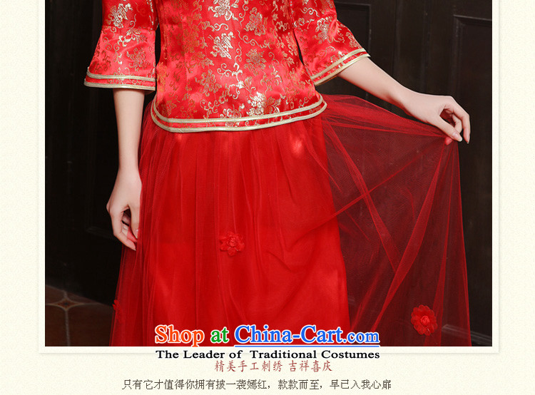 In the new bride tslyzm2015 replacing Fall/Winter Collections qipao bows services back to the door services-marriage ceremonies of nostalgia for the improvement of the Red Red L pictures skirt cheongsam, prices, brand platters! The elections are supplied in the national character of distribution, so action, buy now enjoy more preferential! As soon as possible.
