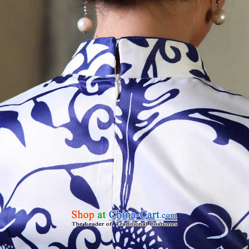 [Sau Kwun Tong] porcelain arts 2014 Summer retro qipao daily sexy beauty China wind cheongsam dress G611512 picture color M-soo Kwun Tong shopping on the Internet has been pressed.