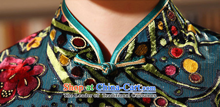 [Sau Kwun Tong] Kim Chi-yuk Mr elegance upscale Silk Cheongsam retro summer herbs extract cheongsam dress G13869 picture color pictures, prices, XXL brand platters! The elections are supplied in the national character of distribution, so action, buy now enjoy more preferential! As soon as possible.