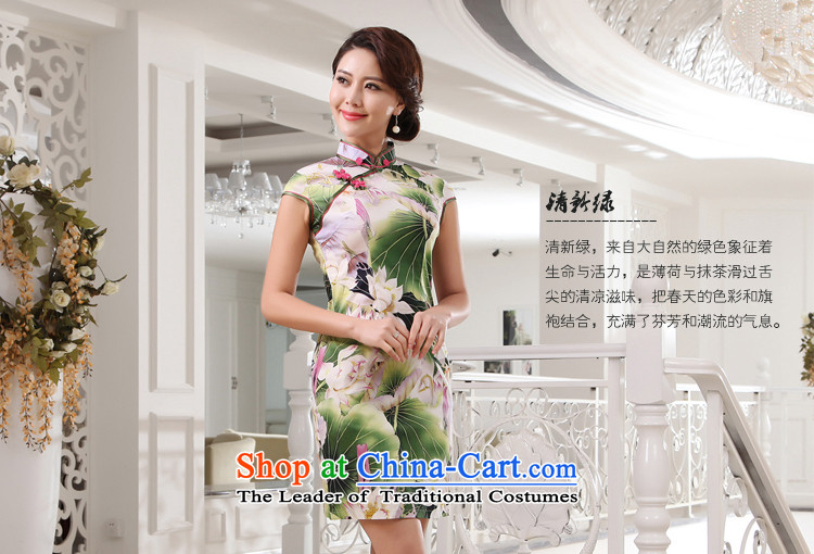 [Sau Kwun Tong] lotus pond of sexy beauty qipao retro style for summer 2015 new cotton cheongsam dress G13881 PURPLE S picture, prices, brand platters! The elections are supplied in the national character of distribution, so action, buy now enjoy more preferential! As soon as possible.