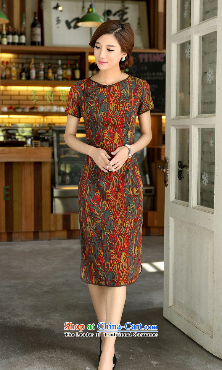 In Wisconsin, 2015 Jie spring and summer female national long neck tie in Sau San manually long improved linen dresses qipao CJY397 figure M picture, prices, brand platters! The elections are supplied in the national character of distribution, so action, buy now enjoy more preferential! As soon as possible.