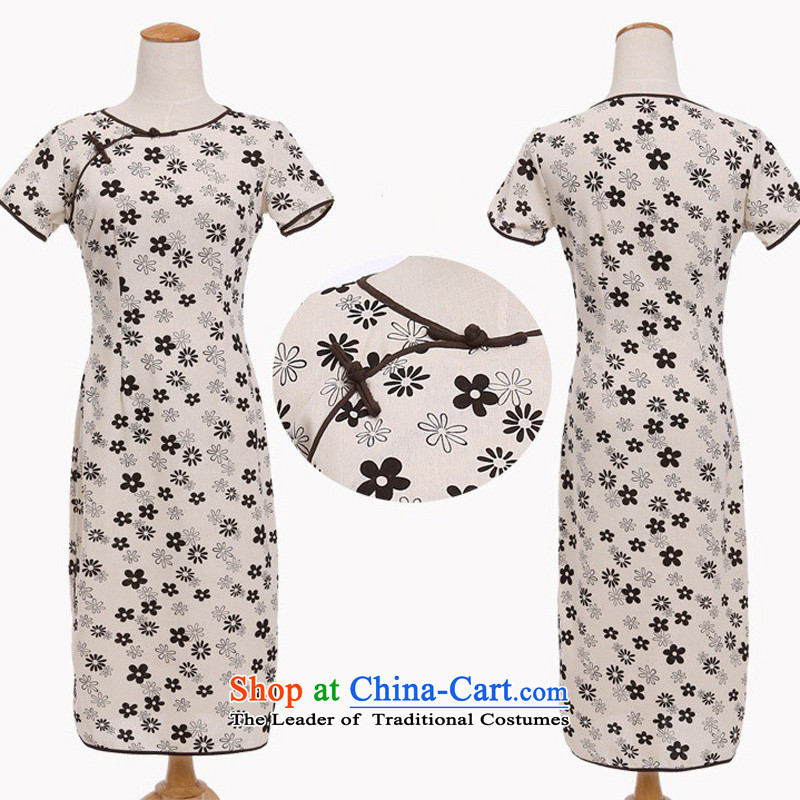 In Wisconsin, 2015 Jie spring and summer flowers to women's neck tie in Sau San manually long improved linen dresses qipao CHD213 figure S, Cheng Kejie, the , , , shopping on the Internet