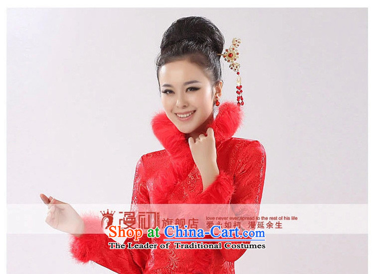 In the early 2015 new man stylish improved winter clothing cheongsam dress bridal dresses bows to red bridesmaid dress red L picture, prices, brand platters! The elections are supplied in the national character of distribution, so action, buy now enjoy more preferential! As soon as possible.
