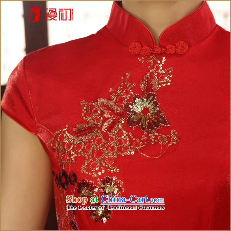 In the early 2015 new man improved stylish bride short of Qipao qipao marriage bridesmaid qipao bows to red , Early Man , , , shopping on the Internet