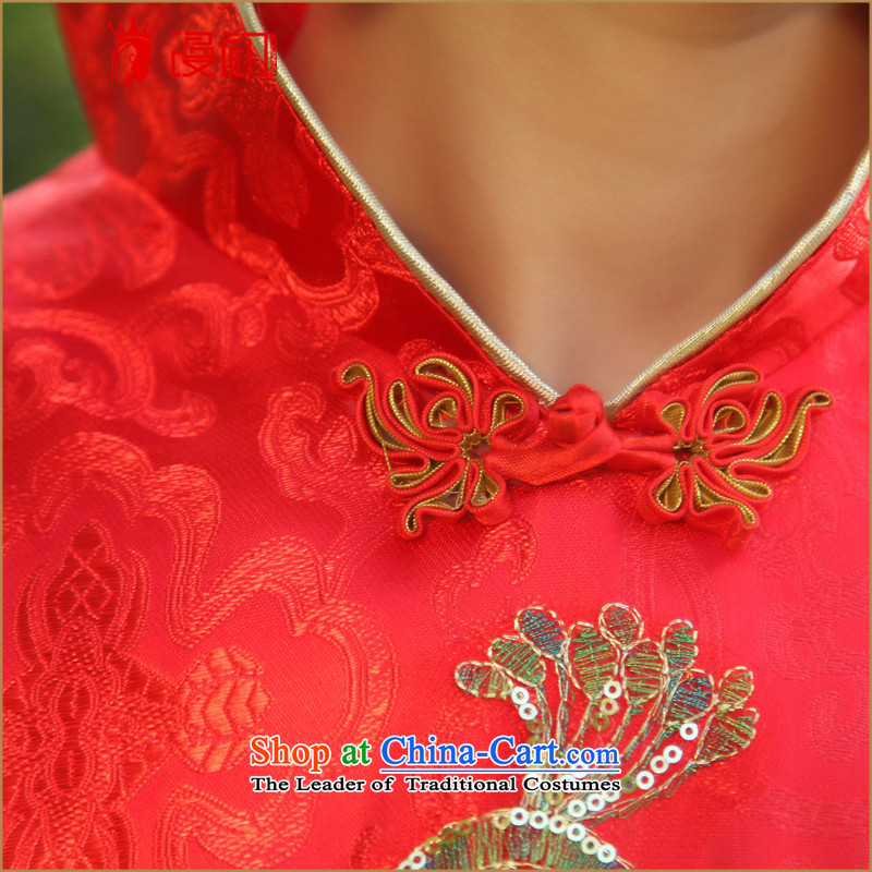The early marriage improvement of Castores Magi qipao cheongsam dress 2015 new cheongsam retro graphics and slender, bridal dresses, red early man , , , shopping on the Internet