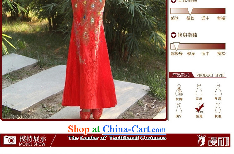 The early marriage improvement of Castores Magi qipao cheongsam dress 2015 new cheongsam retro graphics and slender, bridal dresses made red pictures, prices, brand platters! The elections are supplied in the national character of distribution, so action, buy now enjoy more preferential! As soon as possible.