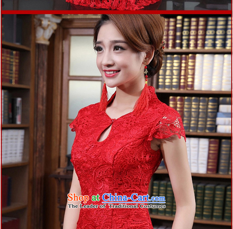 In the early 2015 new man water-soluble lace stylish wedding red bows to the marriage of qipao gown red L picture, prices, brand platters! The elections are supplied in the national character of distribution, so action, buy now enjoy more preferential! As soon as possible.