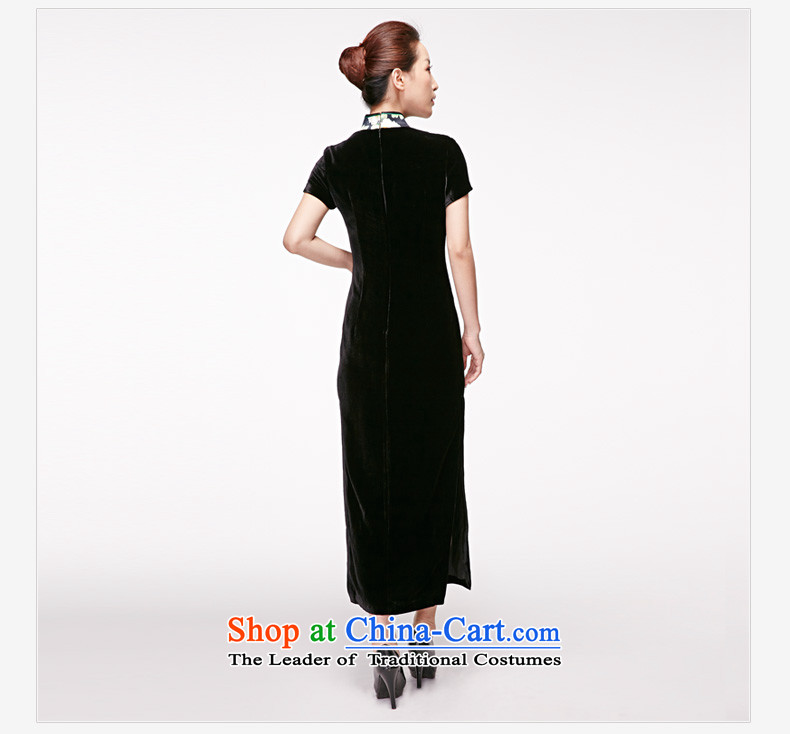 A qipao wood really spring and summer 2015 New Silk Cheongsam vases stitching long dresses with 22213 01 black mother Xxl(b) picture, prices, brand platters! The elections are supplied in the national character of distribution, so action, buy now enjoy more preferential! As soon as possible.