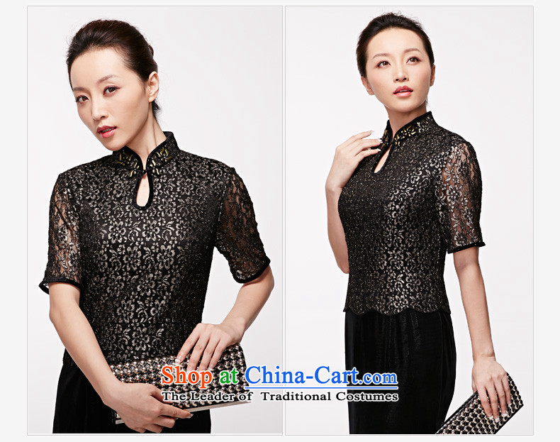 Wooden spring of 2015 really new plush robes of silk cheongsam dress high on long nightmare cheongsam MOM Pack 01 Black XL Photo NO.21984 visitor, prices, brand platters! The elections are supplied in the national character of distribution, so action, buy now enjoy more preferential! As soon as possible.