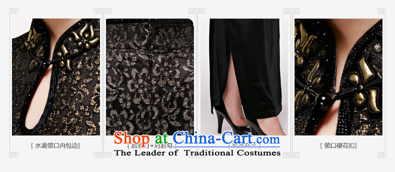 Wooden spring of 2015 really new plush robes of silk cheongsam dress high on long nightmare cheongsam MOM Pack 01 Black XL Photo NO.21984 visitor, prices, brand platters! The elections are supplied in the national character of distribution, so action, buy now enjoy more preferential! As soon as possible.