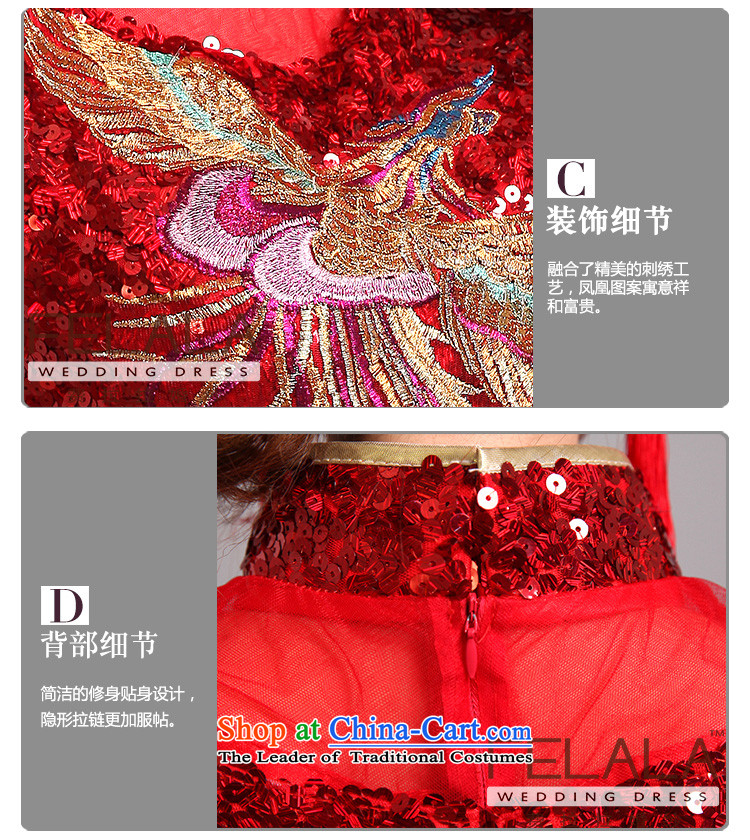 Ferrara 2015 new bride retro lights are short of Qipao Chinese dragon embroidery to drink marriage services RED M picture, prices, brand platters! The elections are supplied in the national character of distribution, so action, buy now enjoy more preferential! As soon as possible.