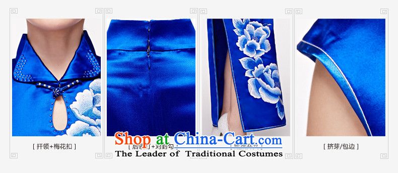 Wooden spring and summer of 2015 really new Chinese silk embroidery elegant qipao gown long package mail 22038 04 red XL Photo, prices, brand platters! The elections are supplied in the national character of distribution, so action, buy now enjoy more preferential! As soon as possible.