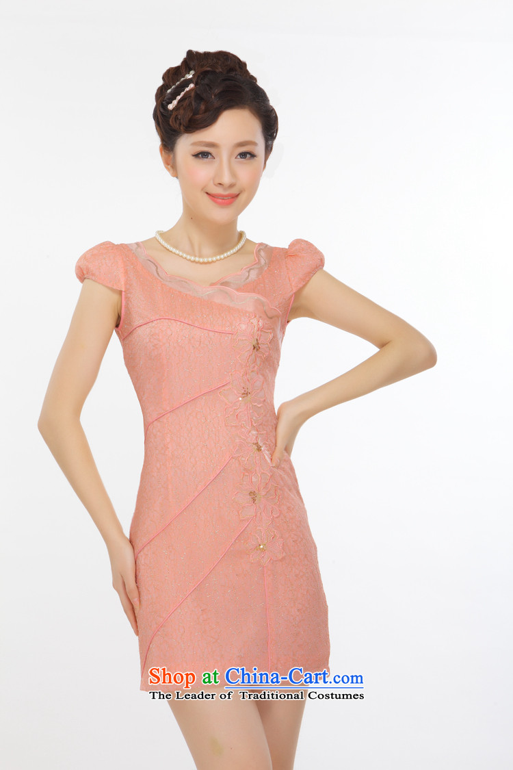 The former Yugoslavia Li known summer 2015 new petals mahogany and collar lining pearl embroidered Kim stylish improved short qipao QLZ15Q6006 orange toner M picture, prices, brand platters! The elections are supplied in the national character of distribution, so action, buy now enjoy more preferential! As soon as possible.