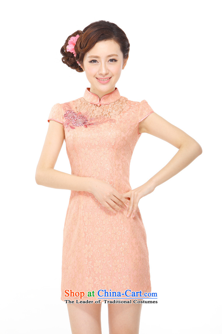 The former Yugoslavia Li known summer 2015 new sexy lace stylish improved temperament gentlewoman embroidered short skirt QZ043138 cheongsam dress orange toner M picture, prices, brand platters! The elections are supplied in the national character of distribution, so action, buy now enjoy more preferential! As soon as possible.