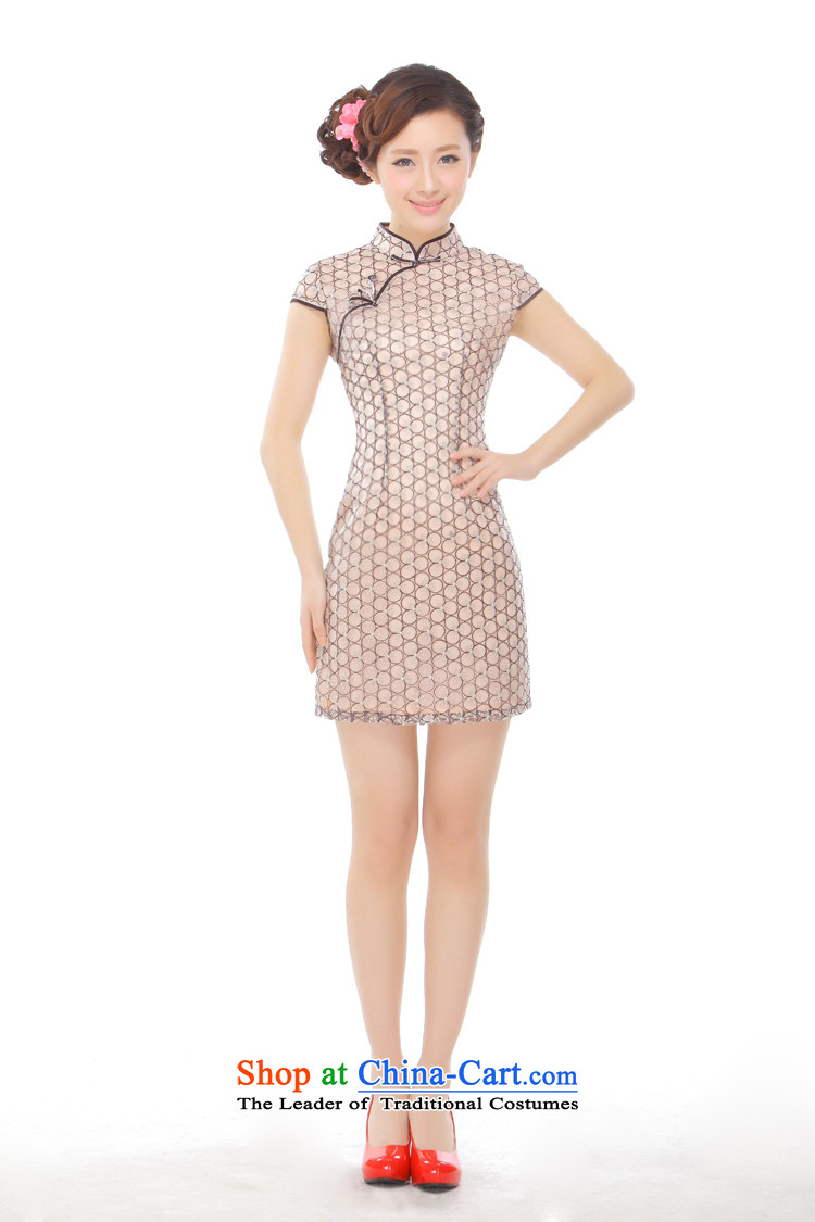 The former Yugoslavia Li known summer 2015 new temperament gentlewoman Stylish retro Sau San short qipao improved skirt Q43151 picture color pictures, prices, XL brand platters! The elections are supplied in the national character of distribution, so action, buy now enjoy more preferential! As soon as possible.