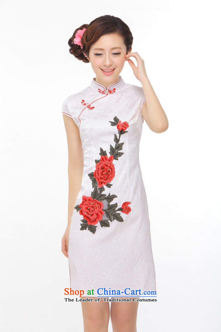 It deplored the former Yugoslavia Li spend the summer of 2015, the new improved retro China embroidery aristocratic small wind power's qipao incense Q43170 Pearl White XL Photo, prices, brand platters! The elections are supplied in the national character of distribution, so action, buy now enjoy more preferential! As soon as possible.
