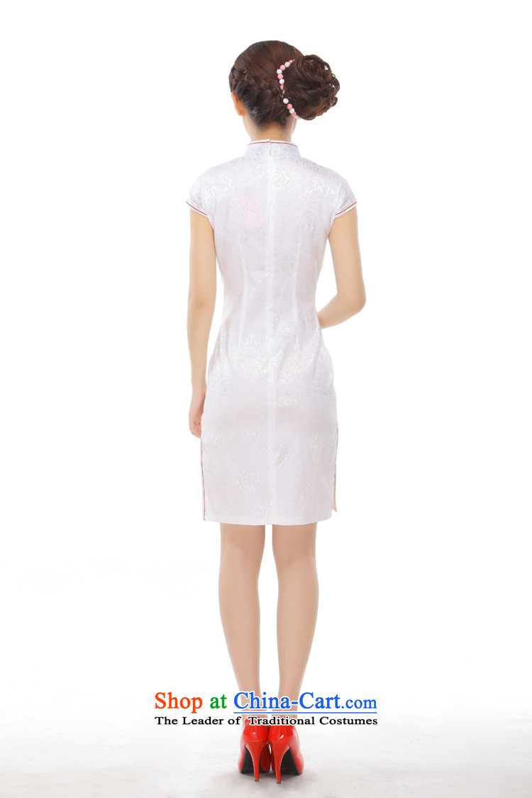 It deplored the former Yugoslavia Li spend the summer of 2015, the new improved retro China embroidery aristocratic small wind power's qipao incense Q43170 Pearl White XL Photo, prices, brand platters! The elections are supplied in the national character of distribution, so action, buy now enjoy more preferential! As soon as possible.