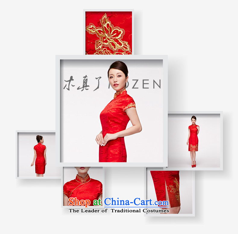 Wooden spring and summer of 2015 is really high-end wedding dress silk embroidered short, bridal dresses 11683 TS 04 Red XL Photo, prices, brand platters! The elections are supplied in the national character of distribution, so action, buy now enjoy more preferential! As soon as possible.