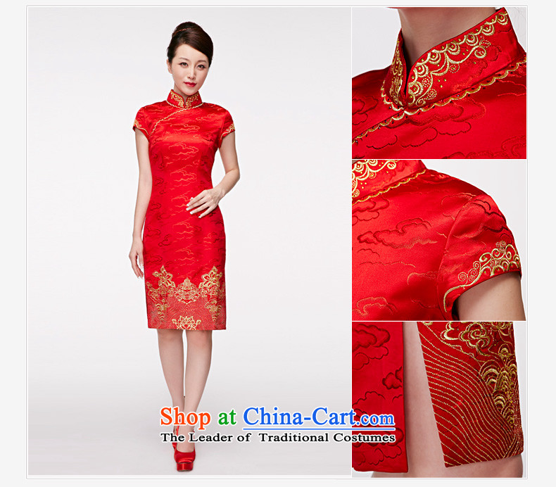 Wooden spring and summer of 2015 is really high-end wedding dress silk embroidered short, bridal dresses 11683 TS 04 Red XL Photo, prices, brand platters! The elections are supplied in the national character of distribution, so action, buy now enjoy more preferential! As soon as possible.