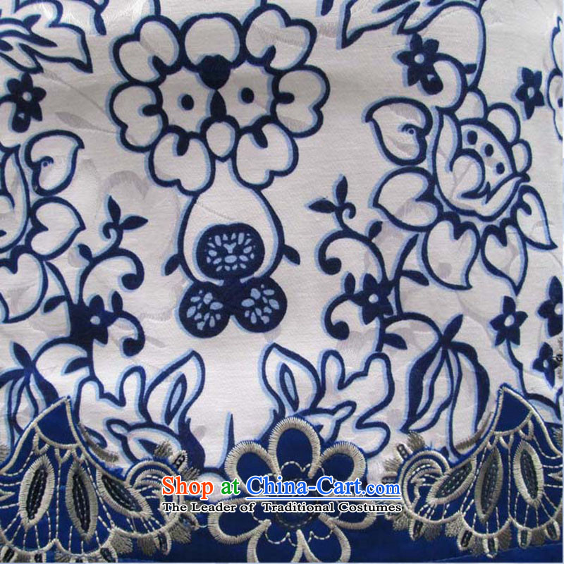 2015 Summer daily retro Tang dynasty porcelain qipao stylish elegance improved cheongsam dress qipao porcelain , L, Stephen micro-ching , , , shopping on the Internet