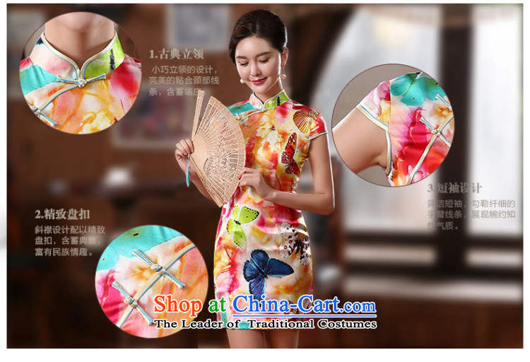 [Sau Kwun Tong] Elizabeth Summer Dream 2014 retro style silk cheongsam dress herbs extract retro dresses QD4139 SUIT XL Photo, prices, brand platters! The elections are supplied in the national character of distribution, so action, buy now enjoy more preferential! As soon as possible.