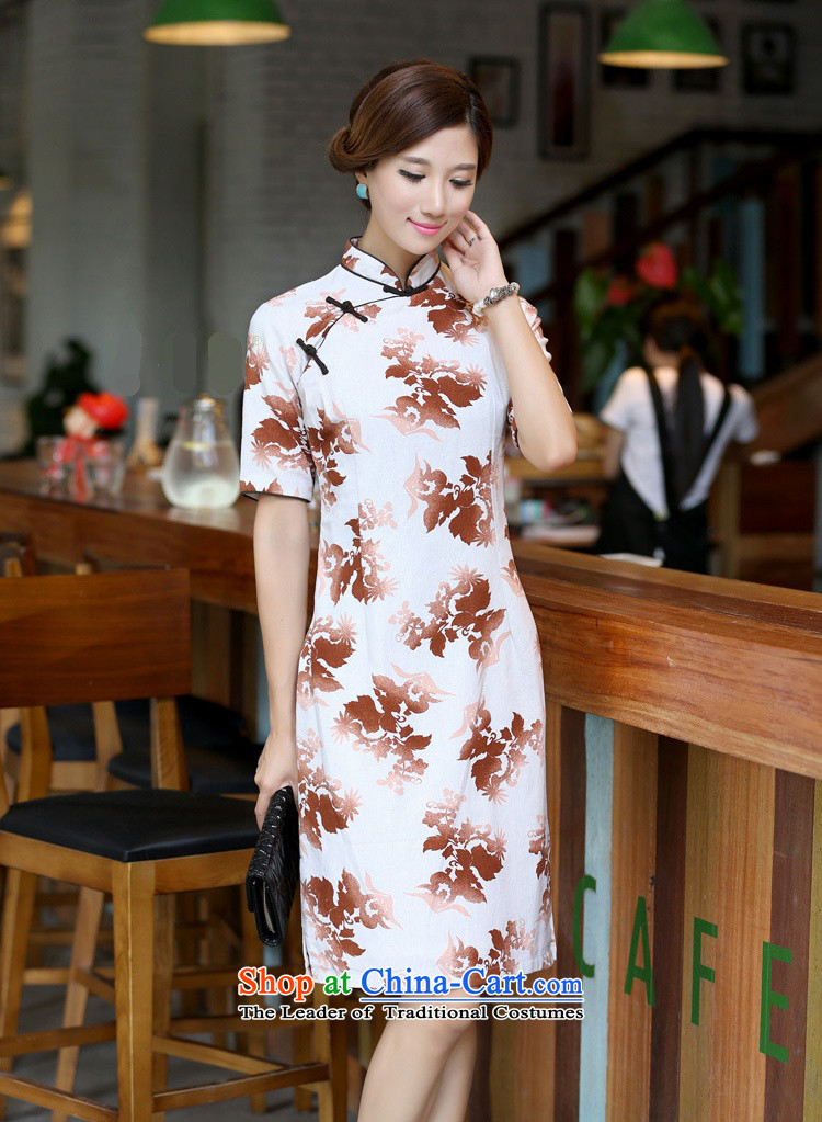 In Wisconsin, 2015 Jie spring and summer female China wind-cotton linen collar short-sleeved manually and knee in long skirt female qipao CQP555 Haruki Mock-neck M picture, prices, brand platters! The elections are supplied in the national character of distribution, so action, buy now enjoy more preferential! As soon as possible.