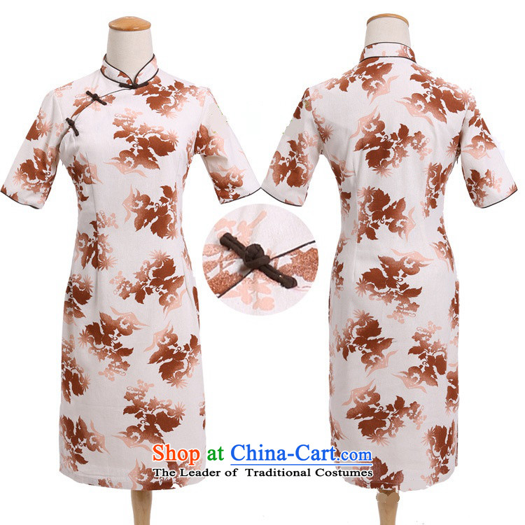 In Wisconsin, 2015 Jie spring and summer female China wind-cotton linen collar short-sleeved manually and knee in long skirt female qipao CQP555 Haruki Mock-neck M picture, prices, brand platters! The elections are supplied in the national character of distribution, so action, buy now enjoy more preferential! As soon as possible.