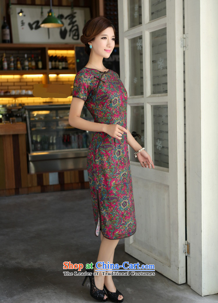 In Wisconsin, 2015 Jie spring and summer China wind improved female cotton linen round-neck collar short-sleeved manually in the linen detained long cheongsam dress female QP490 endeavors round-neck collar S picture, prices, brand platters! The elections are supplied in the national character of distribution, so action, buy now enjoy more preferential! As soon as possible.