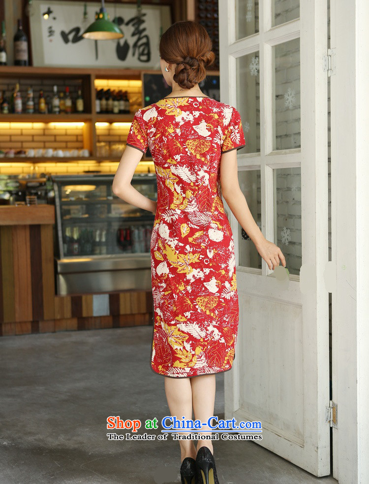 In Wisconsin, 2015 Jie spring and summer China wind improved female cotton linen round-neck collar short-sleeved manually in the linen detained long cheongsam dress QP391 female Hong Feng round-neck collar S picture, prices, brand platters! The elections are supplied in the national character of distribution, so action, buy now enjoy more preferential! As soon as possible.