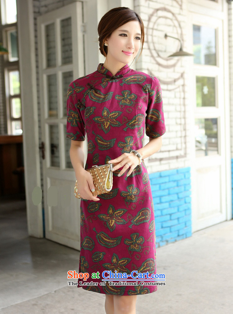 In Wisconsin, 2015 Jie spring and summer New China wind-cotton linen, leaders and knee in manual long cheongsam dress CQP357 yao hua Mock-neck S picture, prices, brand platters! The elections are supplied in the national character of distribution, so action, buy now enjoy more preferential! As soon as possible.