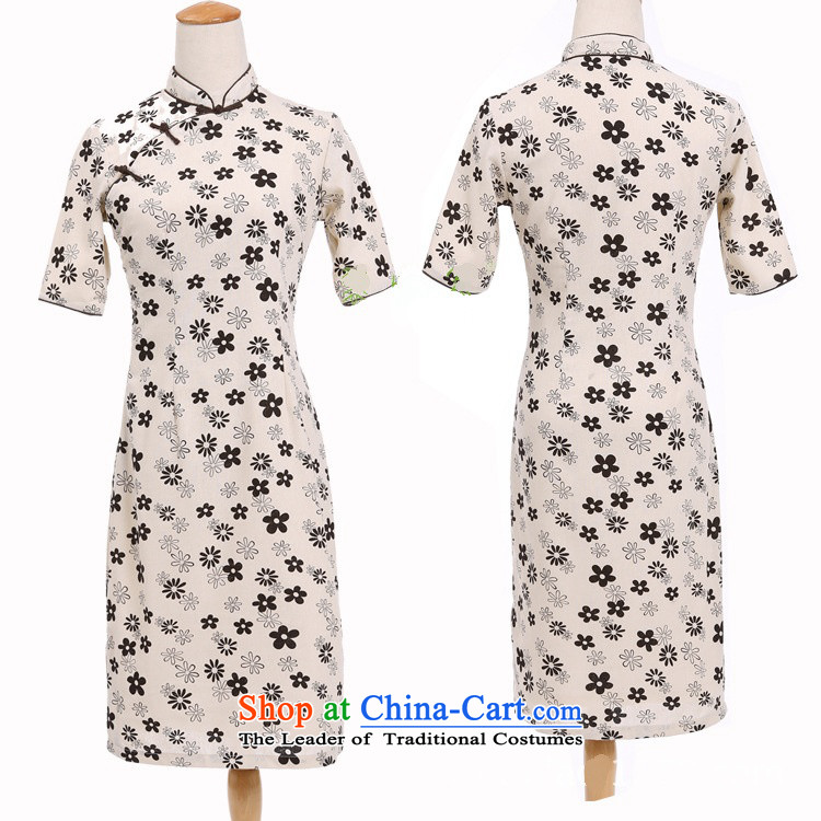 Darth their 2015 Spring/Summer female China wind cotton linen collar manually deduction cherry blossoms in long dresses qipao CJZ396 figure S picture, prices, brand platters! The elections are supplied in the national character of distribution, so action, buy now enjoy more preferential! As soon as possible.