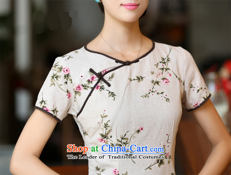 Darth their new spring and summer 2015 for women national long neck tie improved stylish Sau San manually linen dresses qipao CKK438 figure XL Photo, prices, brand platters! The elections are supplied in the national character of distribution, so action, buy now enjoy more preferential! As soon as possible.
